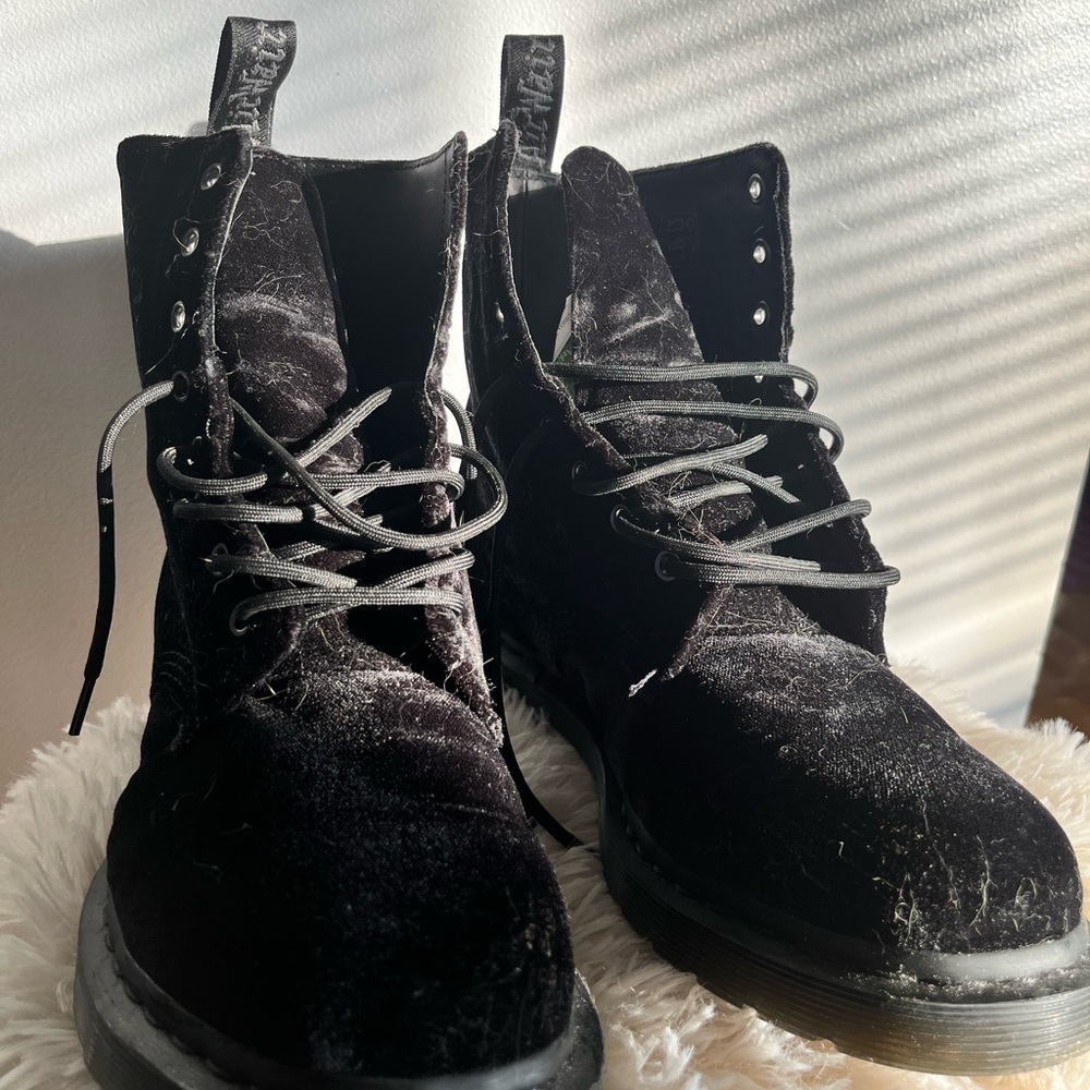 Velvet doc martens